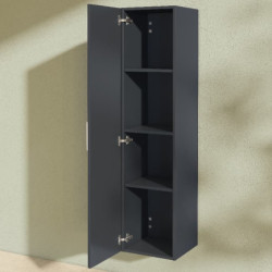 Koupelnová skříňka vysoká VitrA Mia 35x35x145 cm antracit lesk MIAV35A