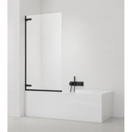 Vanová zástěna SAT TGD NEW 150x80 cm černá SATTGVZO150CT