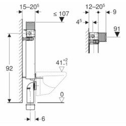 Nádržka pro zazdění k WC Geberit Kombifix 110.010.00.1