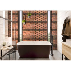 Vanová baterie SAT B-Way bez podomítkového tělesa černá SATBSBW031