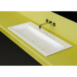 Zápustné umyvadlo Kaldewei Cono 3082 120x50 cm alpská bílá bez otvoru pro baterii, bez přepadu 901806003001