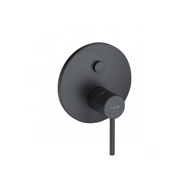 Sprchová a vanová baterie kludi Kludi Bozz bez podomítkového tělesa černá matná 386593976
