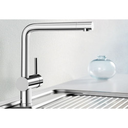 Dřezová baterie Blanco LINUS  PVD steel 526241