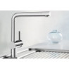 Dřezová baterie Blanco LINUS  PVD steel 526241