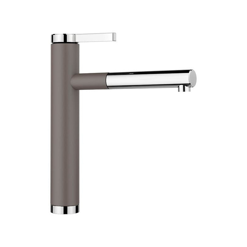 Dřezová baterie Blanco LINEE S s vytahovací sprškou šedá vulkán/chrom 526956