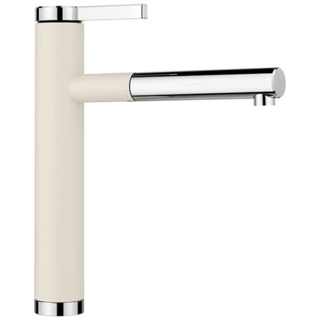 Dřezová baterie Blanco LINEE S s vytahovací sprškou bílá soft/chrom 526957