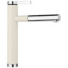 Dřezová baterie Blanco LINEE S s vytahovací sprškou bílá soft/chrom 526957