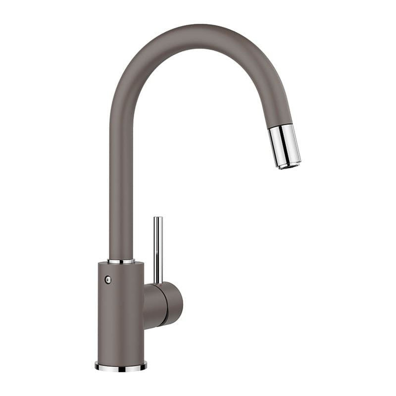 Dřezová baterie Blanco MIDA-S s vytahovací sprškou šedá vulkán 526967