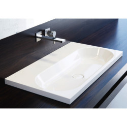 Umyvadlo na desku Kaldewei Centro 3055 60x50 cm alpská bílá bez přepadu 902806033001