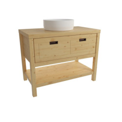 Koupelnová skříňka pod umyvadlo Naturel Country 90x72,5x51 cm přírodní COUNTRY90ZBUMNA