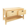 Koupelnová skříňka pod umyvadlo Naturel Country 120x72,5x51 cm přírodní COUNTRY120ZBUMNA