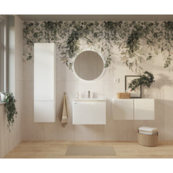 Koupelnová skříňka vysoká Naturel Ancona 40x157x20 cm bílá lesklá ANCONAV40DVB