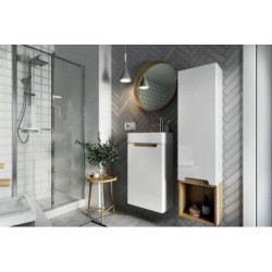 Koupelnová skříňka pod umyvadlo Naturel Stilla 39x60x22 cm bílá STILLAD04008