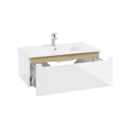 Koupelnová skříňka pod umyvadlo Naturel Stilla 80x30x45 cm bílá STILLAD08005