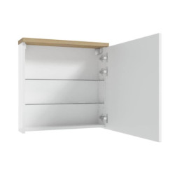 Zrcadlová skříňka Naturel Stilla 60x60 cm bílá STILLAE06016