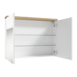 Zrcadlová skříňka Naturel Stilla 80x60 cm bílá STILLAE08001