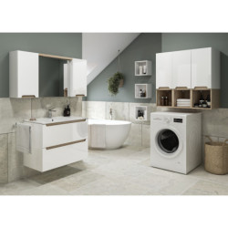 Zrcadlová skříňka Naturel Stilla 80x60 cm bílá STILLAE08001