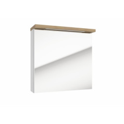 Zrcadlová skříňka Naturel Stilla + LED 60x60 cm bílá STILLAE06017