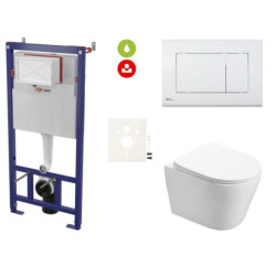 Závěsný WC set do lehkých stěn / předstěnová SAT Infinitio SIKOSSIN20KECO