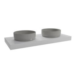 Deska pod umyvadlo Naturel Dolce 120x8x50 cm glossy white DO12050B