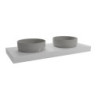 Deska pod umyvadlo Naturel Dolce 120x8x50 cm glossy white DO12050B