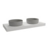 Deska pod umyvadlo Naturel Dolce 120x8x50 cm white matt DO12050BM