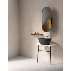 Zrcadlo VitrA Plural rotující, 35 cm, ořech 64059