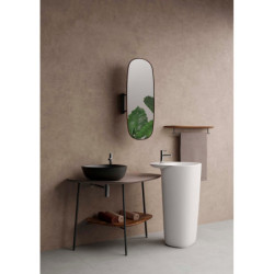 Zrcadlo VitrA Plural rotující, 35 cm, ořech 64059