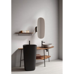 Umyvadlo na desku VitrA Plural 46,5x39,5 cm béžové bez přepadu 7812B474-0016