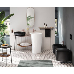 WC závěsné VitrA Plural černá mat 7830B483-0075