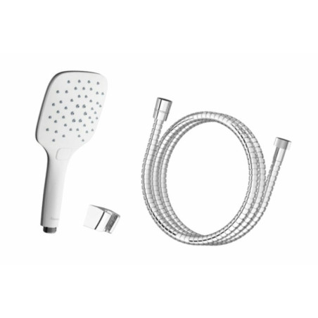 Sprchová hlavice s hadicí Ravak 907.00 stříbrná X07S010