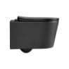 WC závěsné SAT Brevis včetně prkénka softclose, 48 cm, černý SATBRE010RREXPBKM