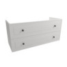 Koupelnová skříňka pod umyvadlo Naturel Forli 120x45x46 cm bílá FORLI120BI