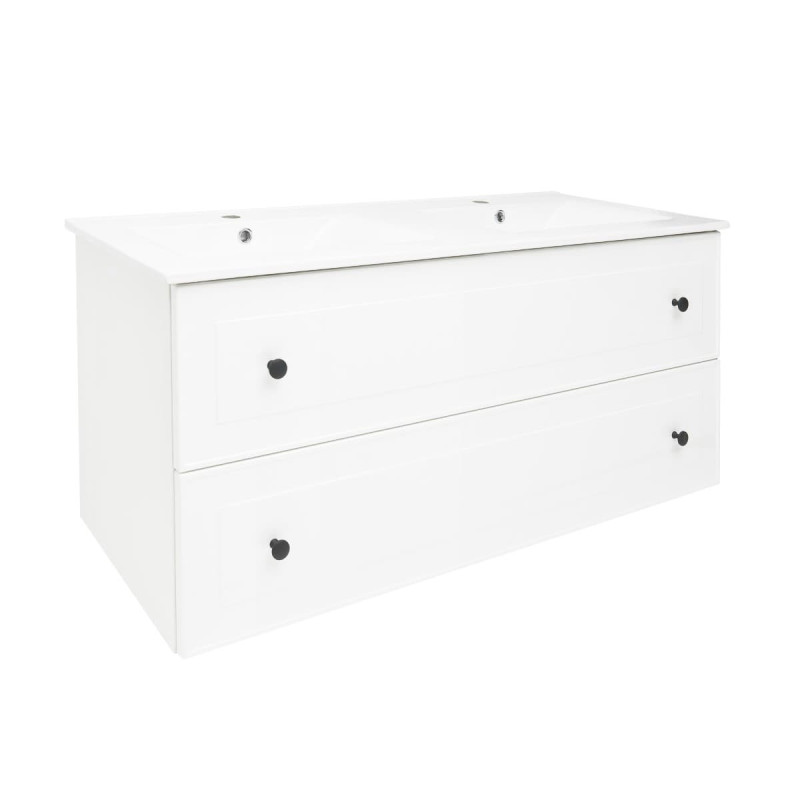 Koupelnová skříňka s umyvadlem Naturel Forli 120x45x46 cm bílá FORLI120BIU