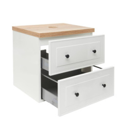 Koupelnová skříňka pod umyvadlo Naturel Forli 80x45x46 cm bílá FORLI80BID