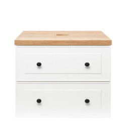 Koupelnová skříňka pod umyvadlo Naturel Forli 80x45x46 cm bílá FORLI80BID