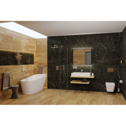 Zrcadlo Naturel se senzorem 80x60 cm černá ZIL8060LEDSEC