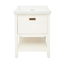 Koupelnová skříňka s umyvadlem Naturel Country 65x85x53 cm bílá COUNTRY65ZBI