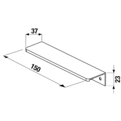 Náhradní díl úchytka Jika Cube 15x3,7x2,3 cm chrom H4915831760001