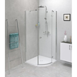 Sprchová vanička čtvrtkruhová Polysan Flexia 80x80 cm litý mramor 91171