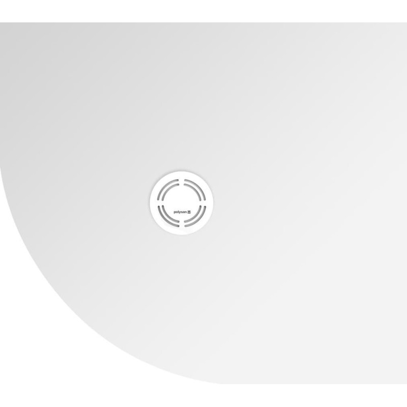 Sprchová vanička čtvrtkruhová Polysan Flexia 90x80 cm litý mramor 91231