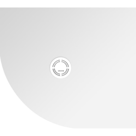 Sprchová vanička čtvrtkruhová Polysan Flexia 90x80 cm litý mramor 91231