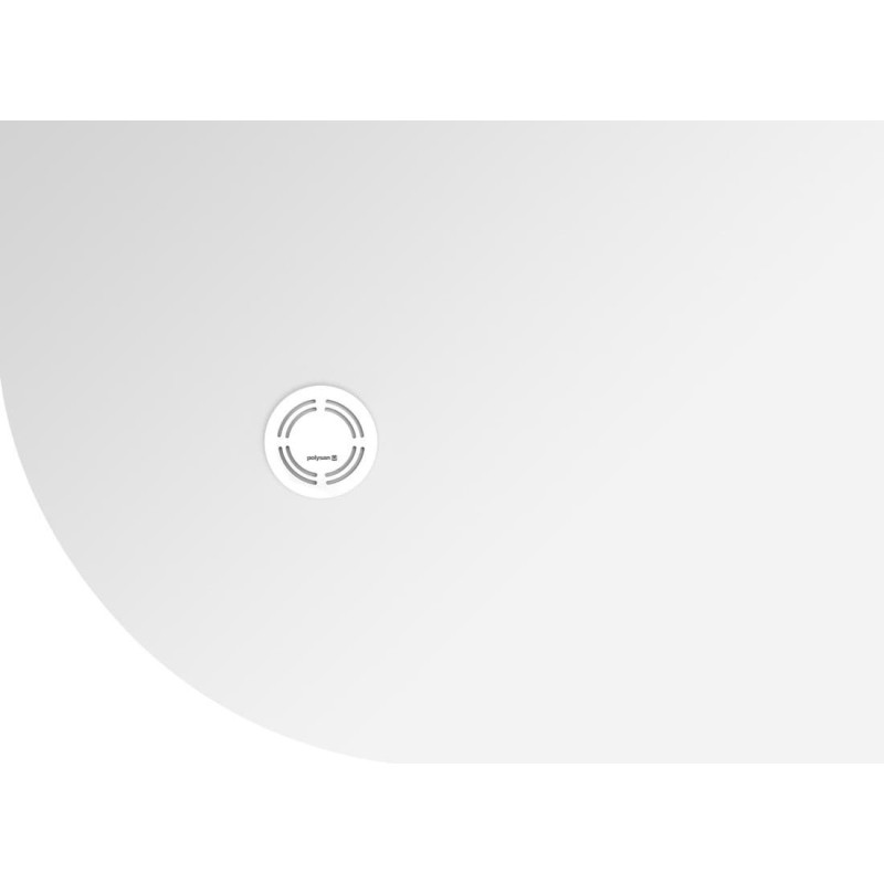 Sprchová vanička čtvrtkruhová Polysan Flexia 110x80 cm litý mramor 91271