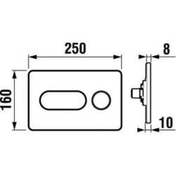 Ovládací tlačítko Jika plast bílá H8936460000001