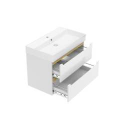Koupelnová skříňka s umyvadlem Naturel Stilla 80x60x45 cm bílá STILLAD08057U2