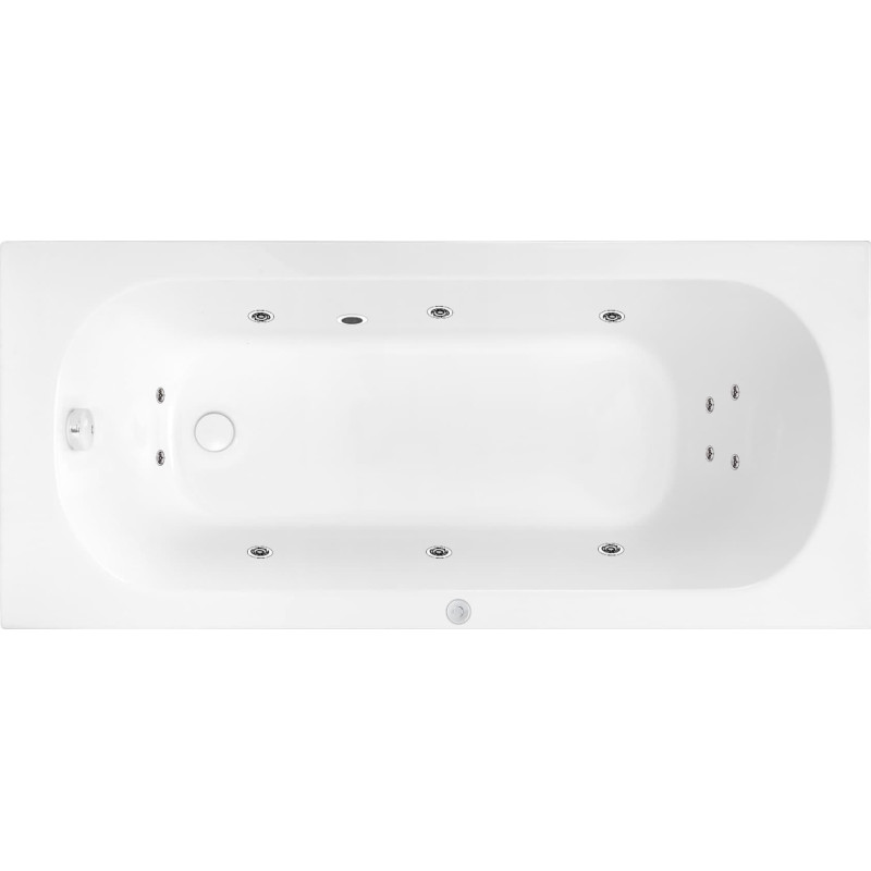 Masážní vana SIKO Mika 170x70 cm BASIC akrylát levá SIKOHMBMIKA170L