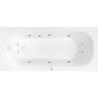 Masážní vana SIKO Mika 170x70 cm BASIC akrylát levá SIKOHMBMIKA170L