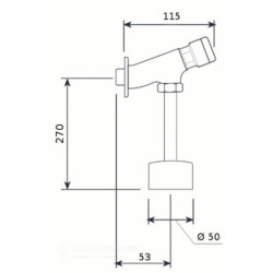 JIKA aquaventil+trubička+kapna (sada) 8.9480.4.000.000.1 (H8948040000001)