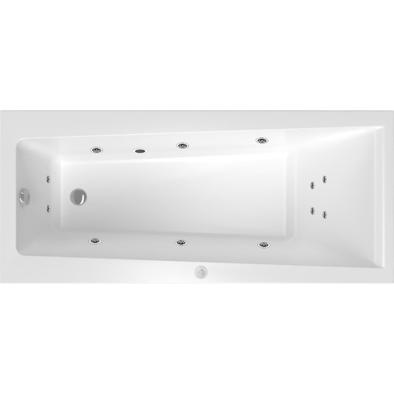 Masážní vana SIKO Idea Plus 160x75 cm BASIC akrylát levá SIKOHMBID160L