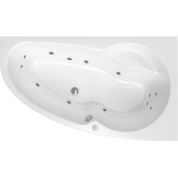 Masážní vana SIKO Luiza 160x95 cm BASIC akrylát pravá SIKOHMBLU160P